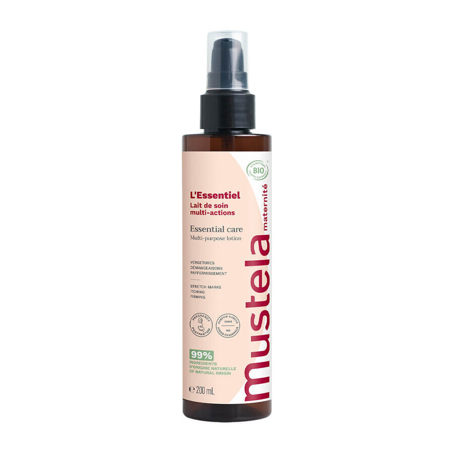 Multifunctionele biologische verzorgingslotion Maternite Essential, 200 ml, Mustela