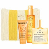 Summer Set Huile Prodigieuse 50 ml + Tanning Oil SPF50 150 ml + Sun Protection Face Cream SPF50 50 ml, Nuxe