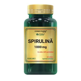 Spirulina, 1000 mg, 60 tabletten, Cosmopharm