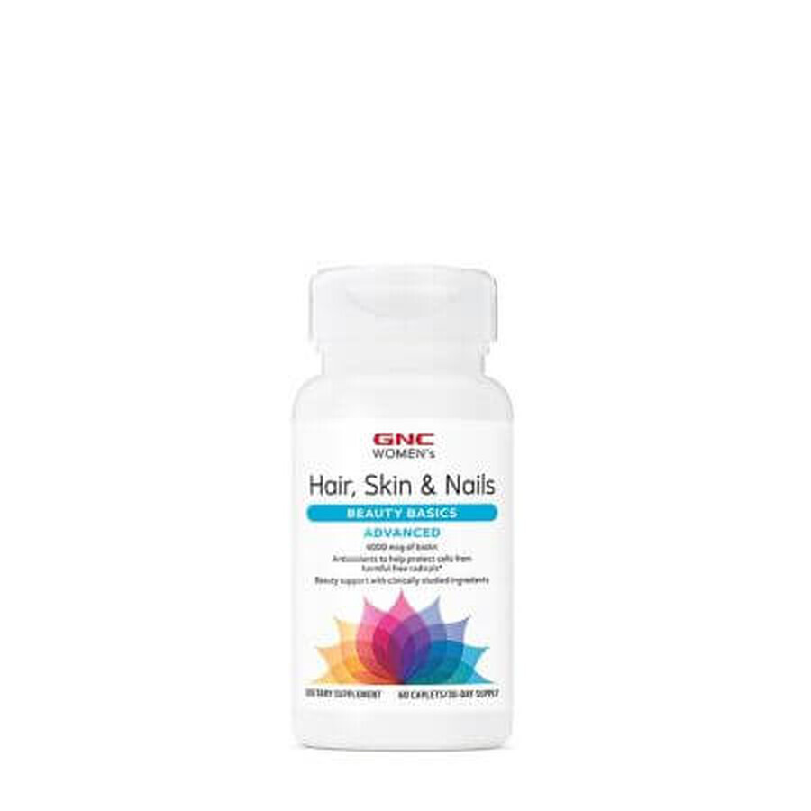 Hair, Skin & Nails Advanced, 60 tablets, GNC