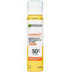 Spray with Vitamin C and SPF 50+ for application over makeup, 75 ml, Garnier