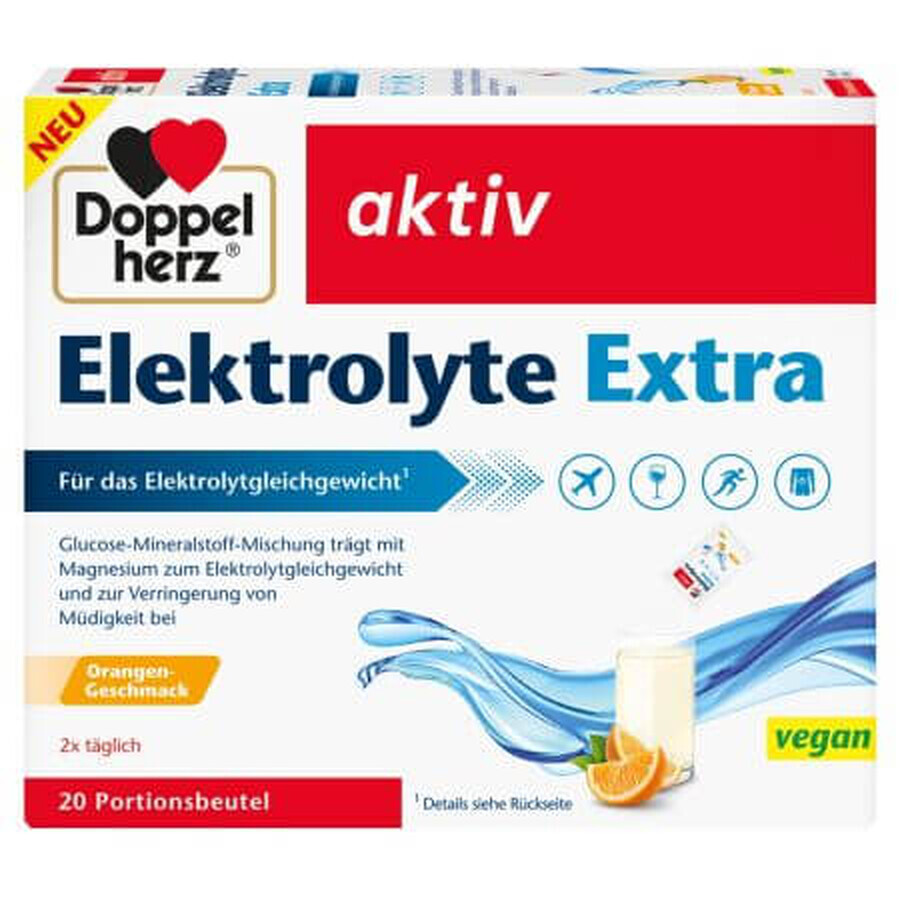 Electrolytes extra Aktiv, 20 sachets, Doppelherz