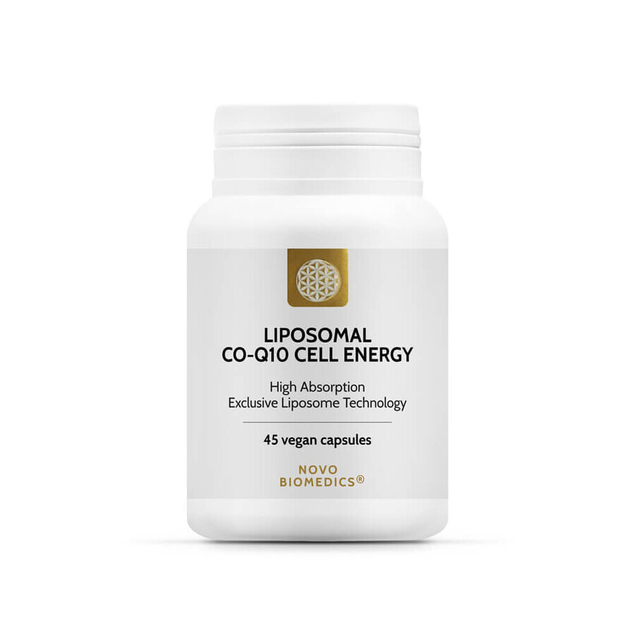 Energia cellulare CO-Q10 liposomiale, 45 capsule, Novo Biomedics