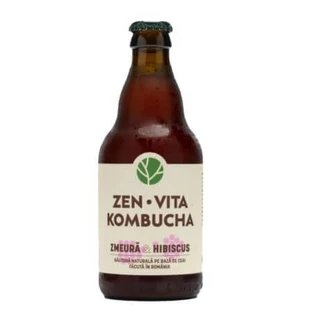 Kombucha with raspberry and hibiscus, 330 ml, Zenvita