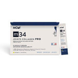Collagen PRO bovine PRO with strawberry, lemon and mint flavor m34, 15 sachets x 13 g, Molecules of Youth
