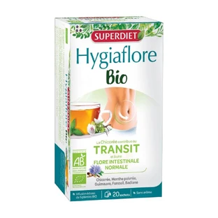 Superdiet Hygiaflore Infusión Tránsito Bio 20 Bolsitas