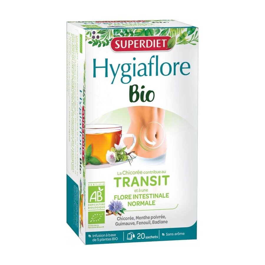 Superdiet Hygiaflore Transit Infusion Bio 20 Sachets