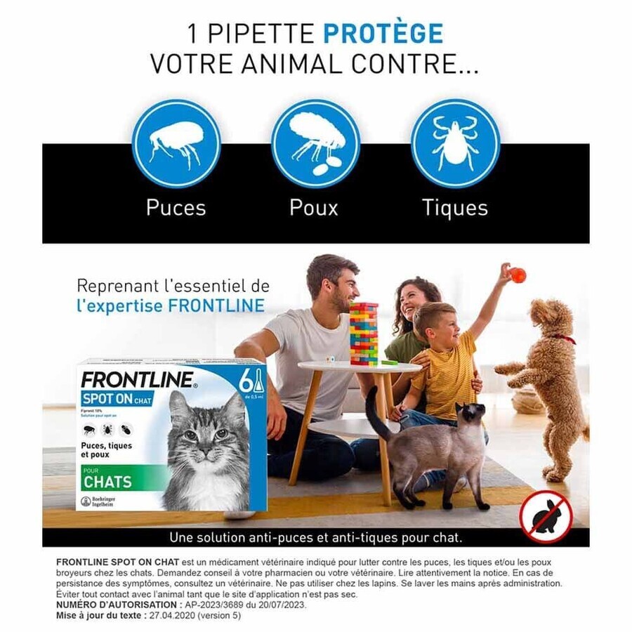 Frontline Spot-on Chat 3 Pipette da 0,5ml