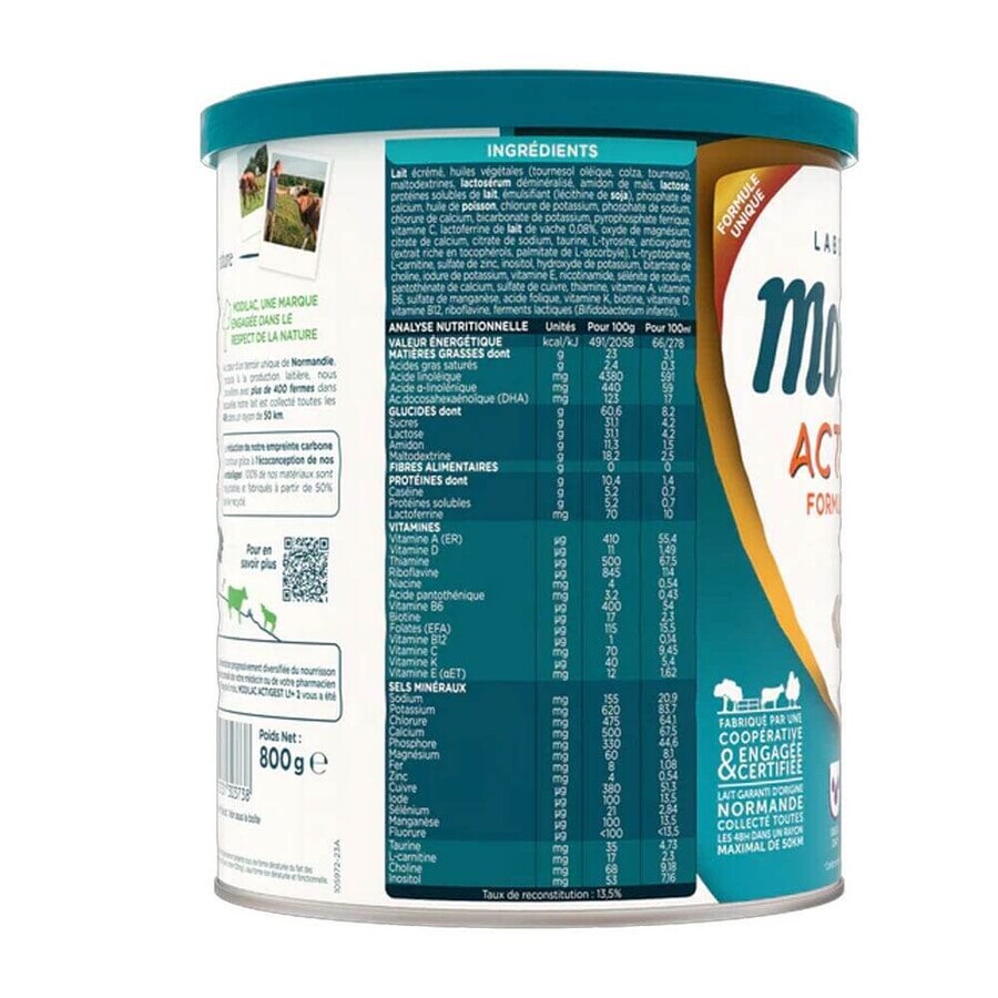 Modilac Actigest Milchpulver angedickt Formel 2 6 bis 12 Monate 800 g