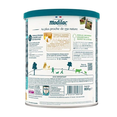 Modilac Actigest Milk Powder Thickened Formula 2 6 to 12 months 800 g