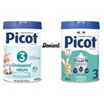 Picot 3 Latte di crescita naturale in polvere da 10 mesi a 3 anni 800 g Picot 3 Latte di crescita naturale in polvere da 10 mesi a 3 anni 800 g