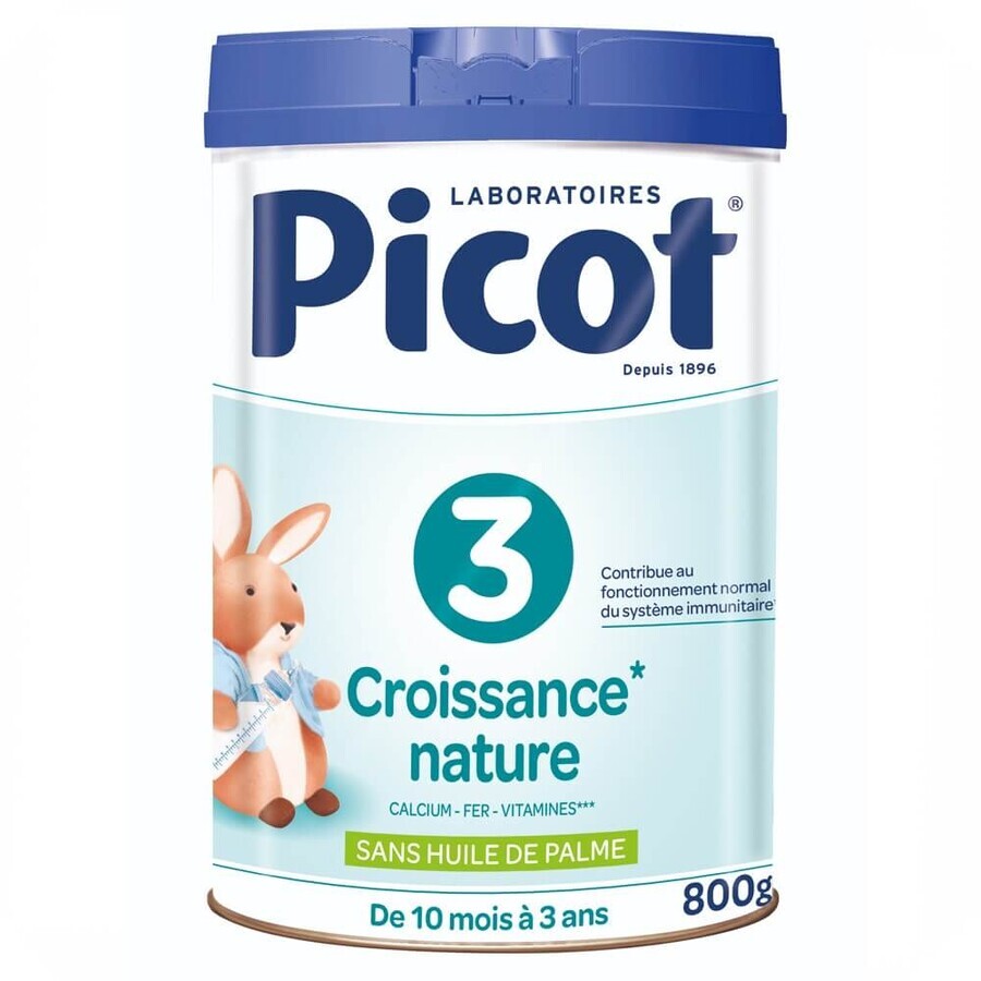 Picot 3 Latte di crescita naturale in polvere da 10 mesi a 3 anni 800 g