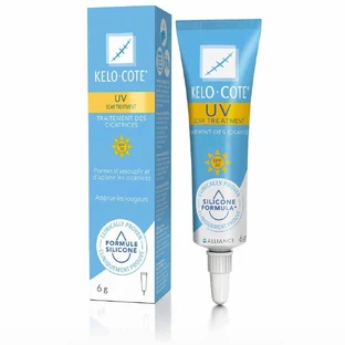 Kelo-cote UV Gel de silicone pour le traitement des cicatrices avec protection solaire SPF30 6g