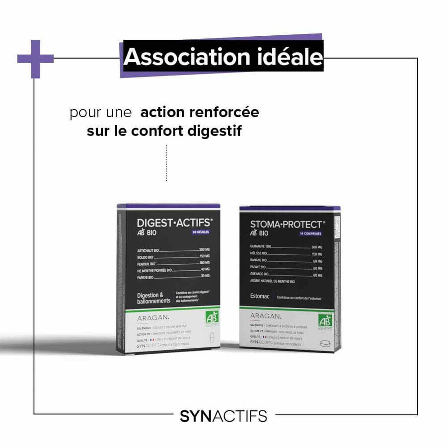 Aragan Synactifs STOMAPROTECT® BIO Maag 14 kauwtabletten of zuigtabletten