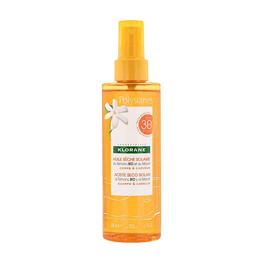 Boutique Klorane Polysianes Huile Seche Solaire Spf30 200ml Klorane Polysianes Huile Seche Solaire Spf30 200ml