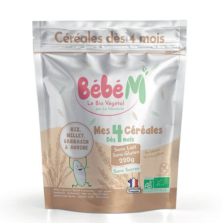 La Mandorle I miei 4 cereali biologici da 4 mesi 220g