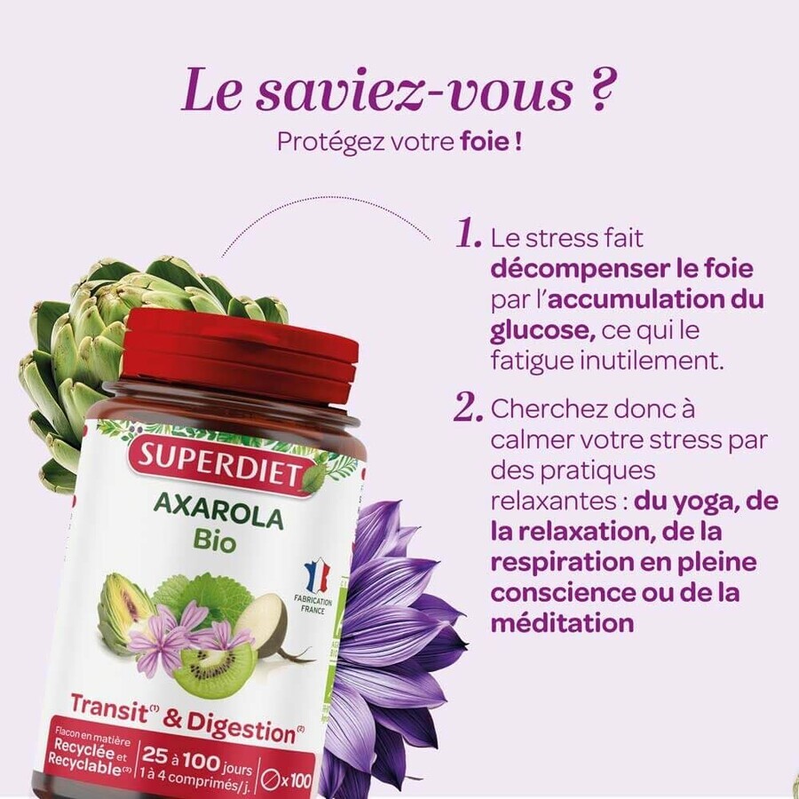 Superdiet Axarola Mauve Bio 100 Comprimés Superdiet Axarola Mauve Bio 100 Comprimés