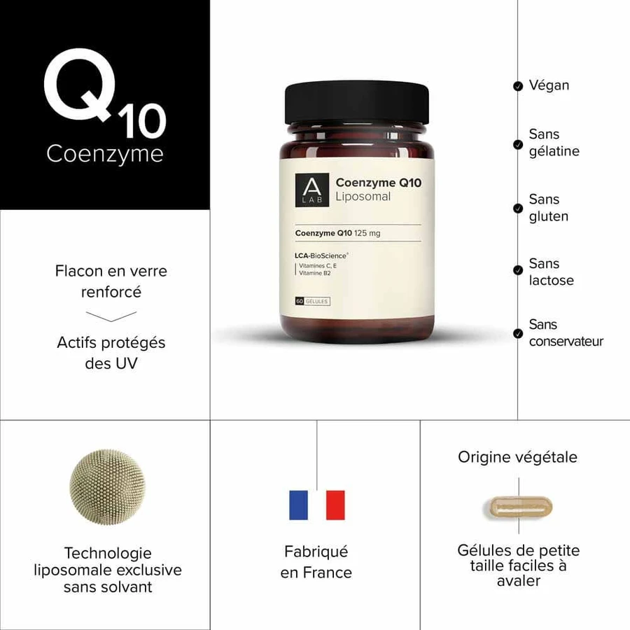 A-LAB Liposomales Coenzym Q10 Antioxidans Anti-Ageing 60 Kapseln