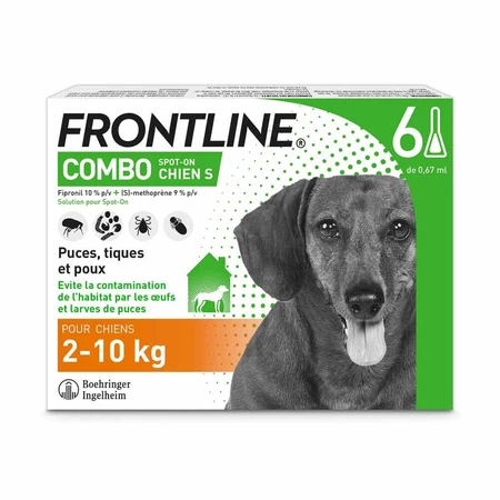 Frontline Combo spot-on perro S 2-10 kg 6 pipetas 0,67 ml