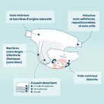 Biolane Naturali Pannolini ecologici 4-9 kg Taglia 3 52pz