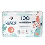 Biolane Naturali Pannolini ecologici 4-9 kg Taglia 3 52pz