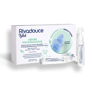 Rivadouce Fysiologisch Serum Rond Punt Zuigelingen, Kinderen en Volwassenen 30 Monodoses 5 ml