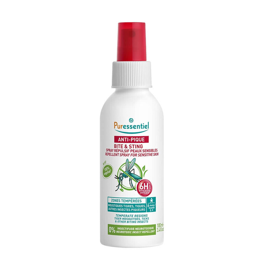 Puressentiel SOS Insect Repellent Spray Famille Zone Temporali 100ml