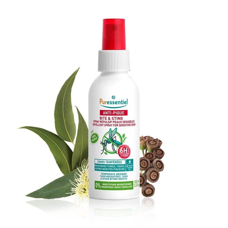 Puressentiel SOS Insect Repellent Spray Famille Zone Temporali 100ml