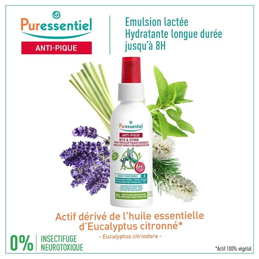 Puressentiel SOS Insect Repellent Spray Famille Zone Temporali 100ml