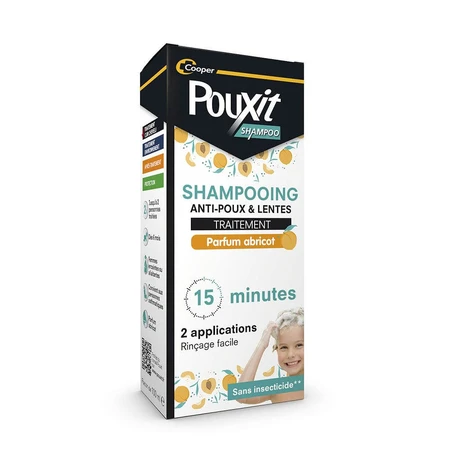 Pouxit Champú Antipiojos y Tratamiento Uñas Fragancia Albaricoque 100ml