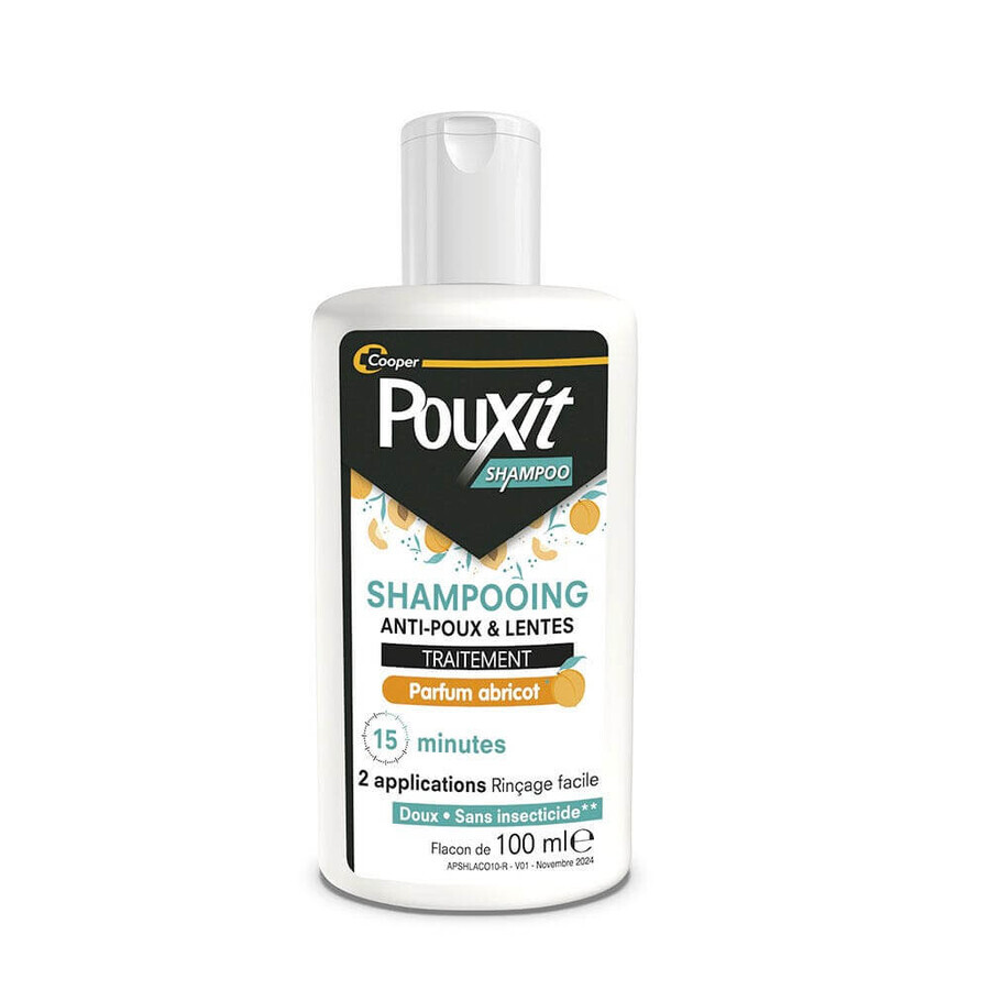 Pouxit Anti-Läuse- und Nagelbehandlungsshampoo Aprikosenduft 100ml