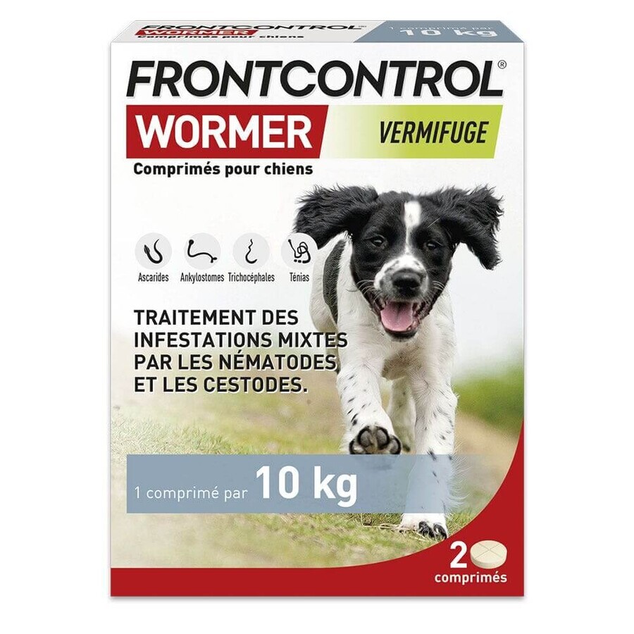 Shop Frontline Frontcontrol Wormer Vermifuge Pour Chien 1 Comprimé par 10kg 2 comprimés Frontline Frontcontrol Wormer Vermifuge Pour Chien 1 Comprimé par 10kg 2 comprimés