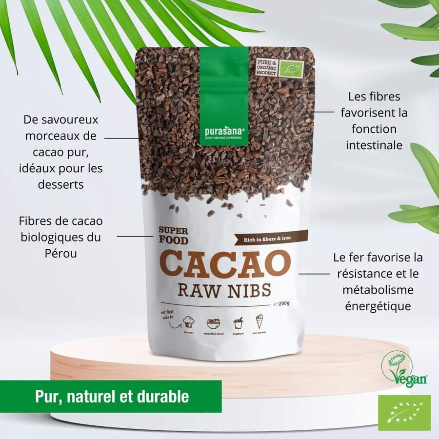Purasana Pennini di cacao biologici 200g