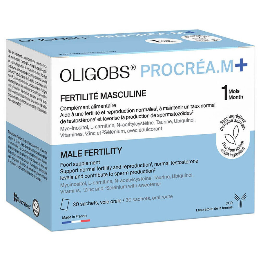 Ccd Oligobs Procrea M+ Fertilité Masculine 30 Sachets