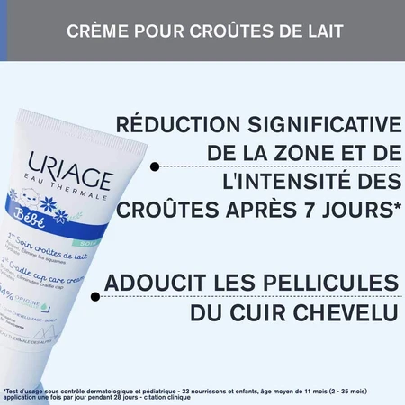Uriage Babymelk korst gezicht en hoofdhuid Bebe 1er Soin - Uriage 40ml