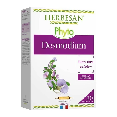 Herbesan Desmodium Bien-Être Du Foie 20 Ampoules