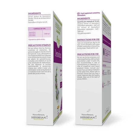 Herbesan Desmodium Bien-Être Du Foie 20 Ampoules