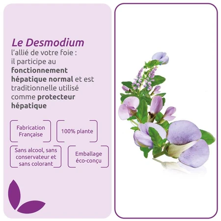 Herbesan Desmodium Bien-Être Du Foie 20 Ampoules