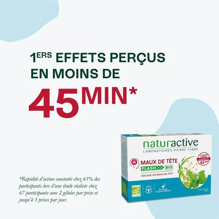 Naturactive Maux de Tête Flash Bio 14 gélules