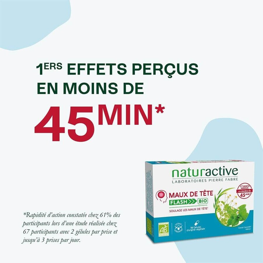 Naturactive Maux de Tête Flash Bio 14 gélules