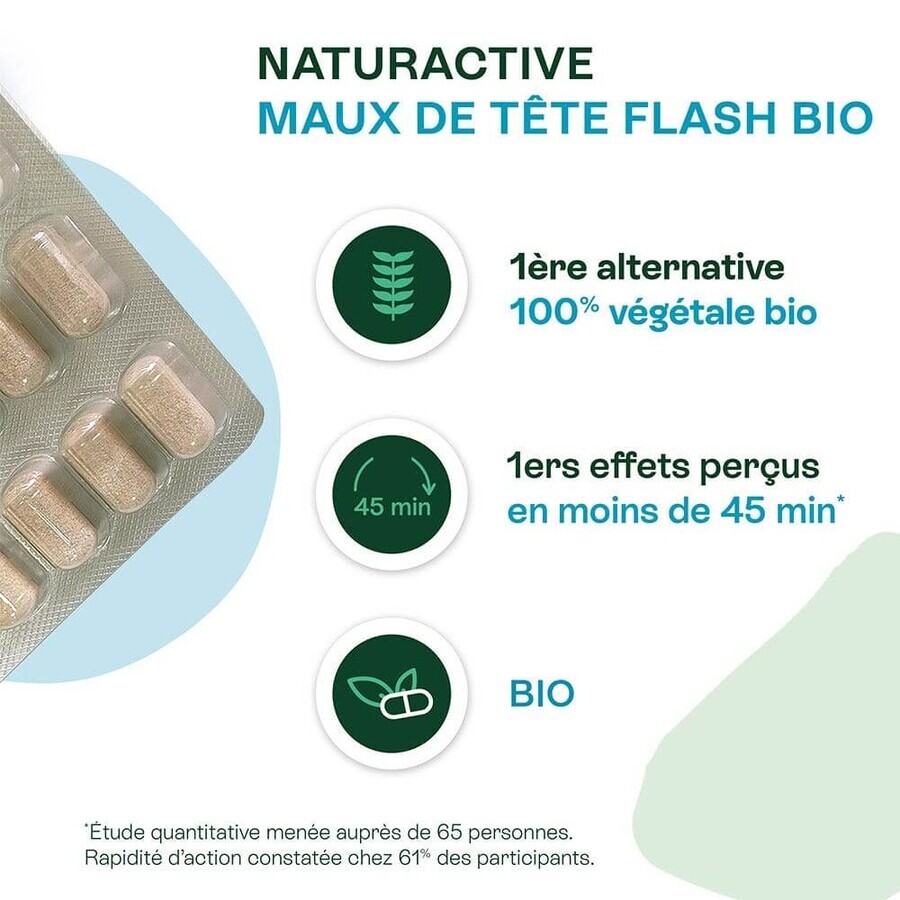 Naturactive Maux de Tête Flash Bio 14 gélules