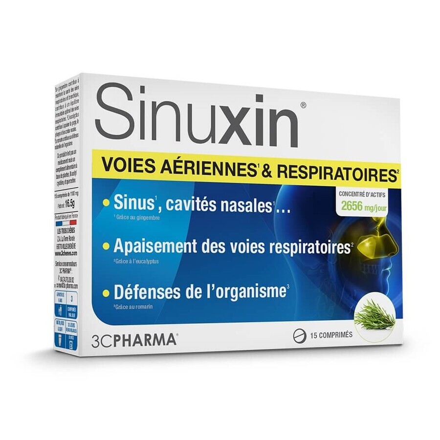 3C Pharma Sinuxin x15 comprimate