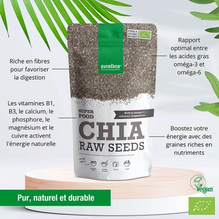Purasana Organic Chia Seeds 200g