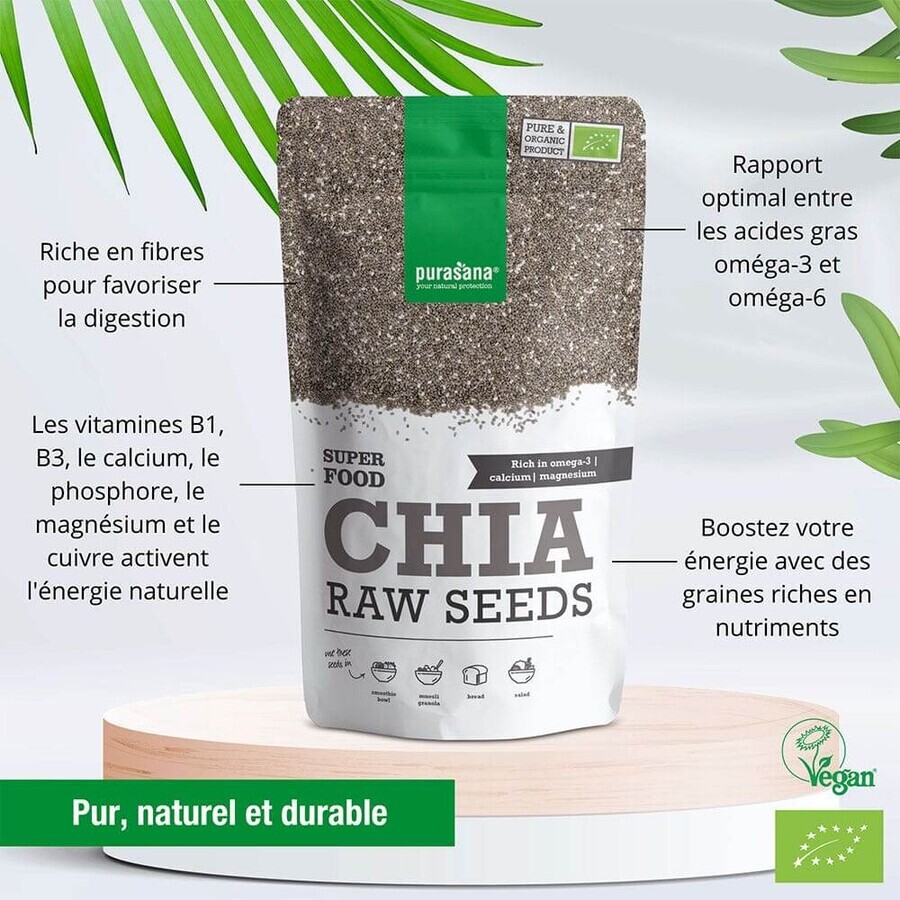 Purasana Organic Chia Seeds 200g
