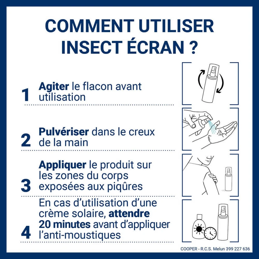 Insect Ecran Skin Repellent gegen Stechmücken, Wespen und Hornissen für Erwachsene und Kinder 100ml