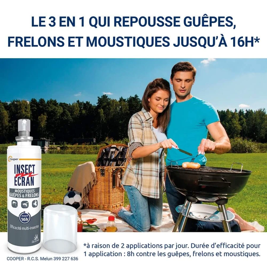 Insect Ecran Skin Repellent gegen Stechmücken, Wespen und Hornissen für Erwachsene und Kinder 100ml