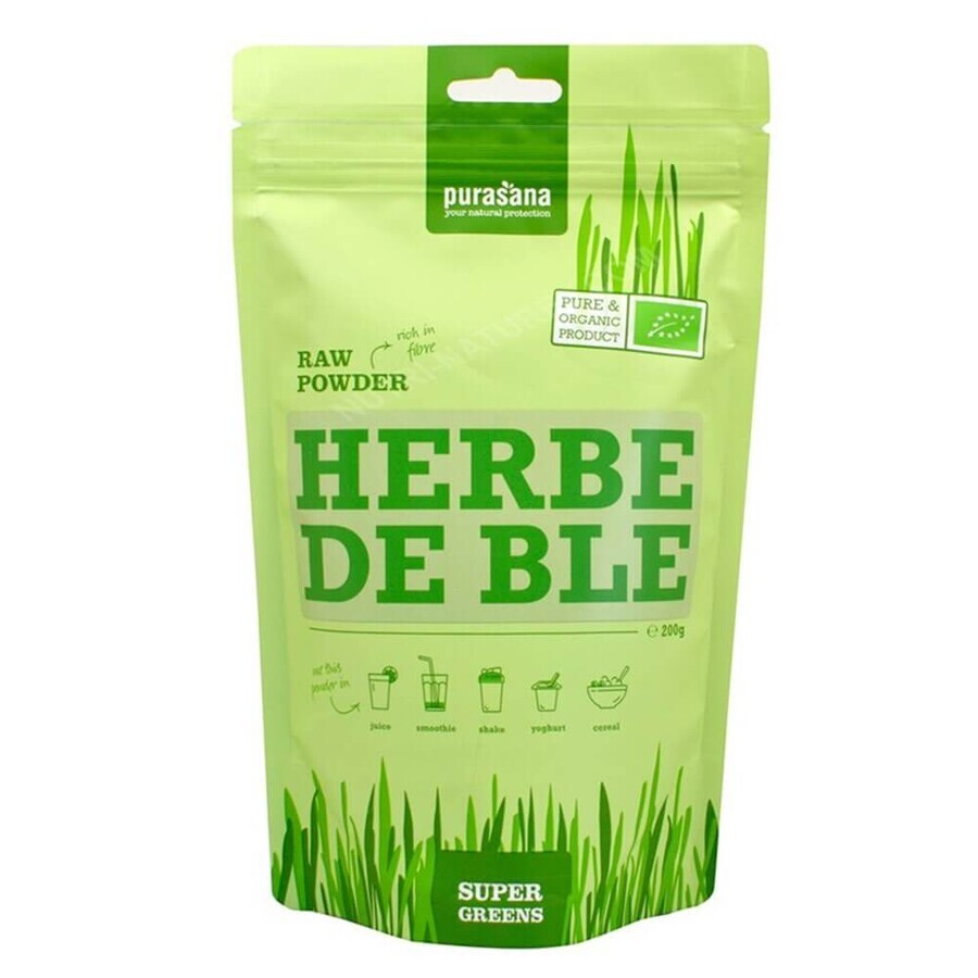 Purasana Organic Blue Grass Powder 200 g
