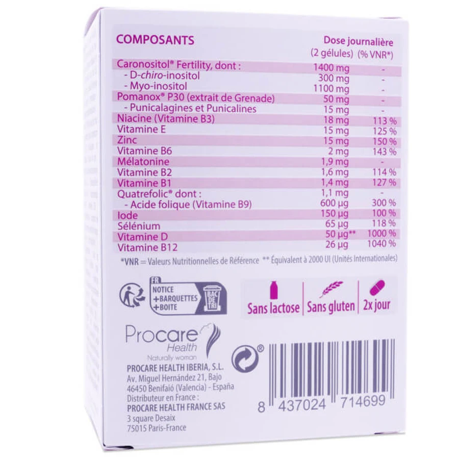 Procare Ovosicare Fertility 60 Capsules
