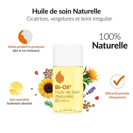 Bi-Oil Natuurlijke huidverzorgingsolie Zwangerschapsstriemen en littekens 60 ml