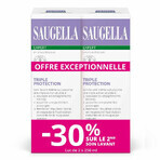 Saugella Triple Protection Soin Lavant Intime Inconforts intimes 2x250ml